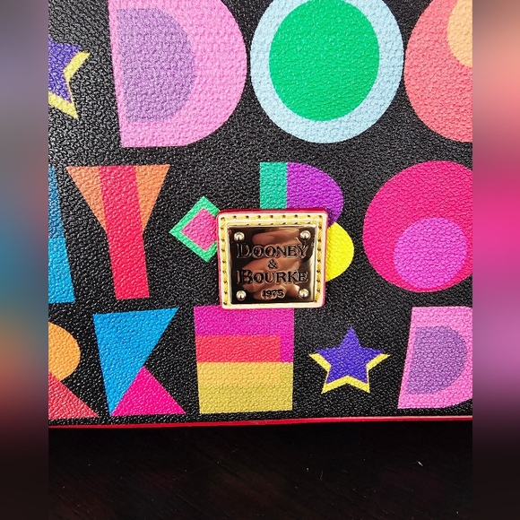 Dooney & Bourke Colorful Geometric Satchel - Picture 7 of 7